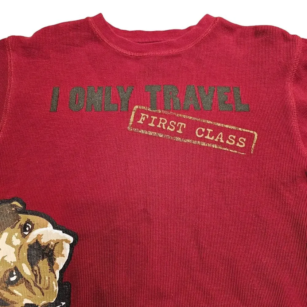Gymboree Empire State Express Long Sleeves Thermal Shirt Boys Sz 10 Red
